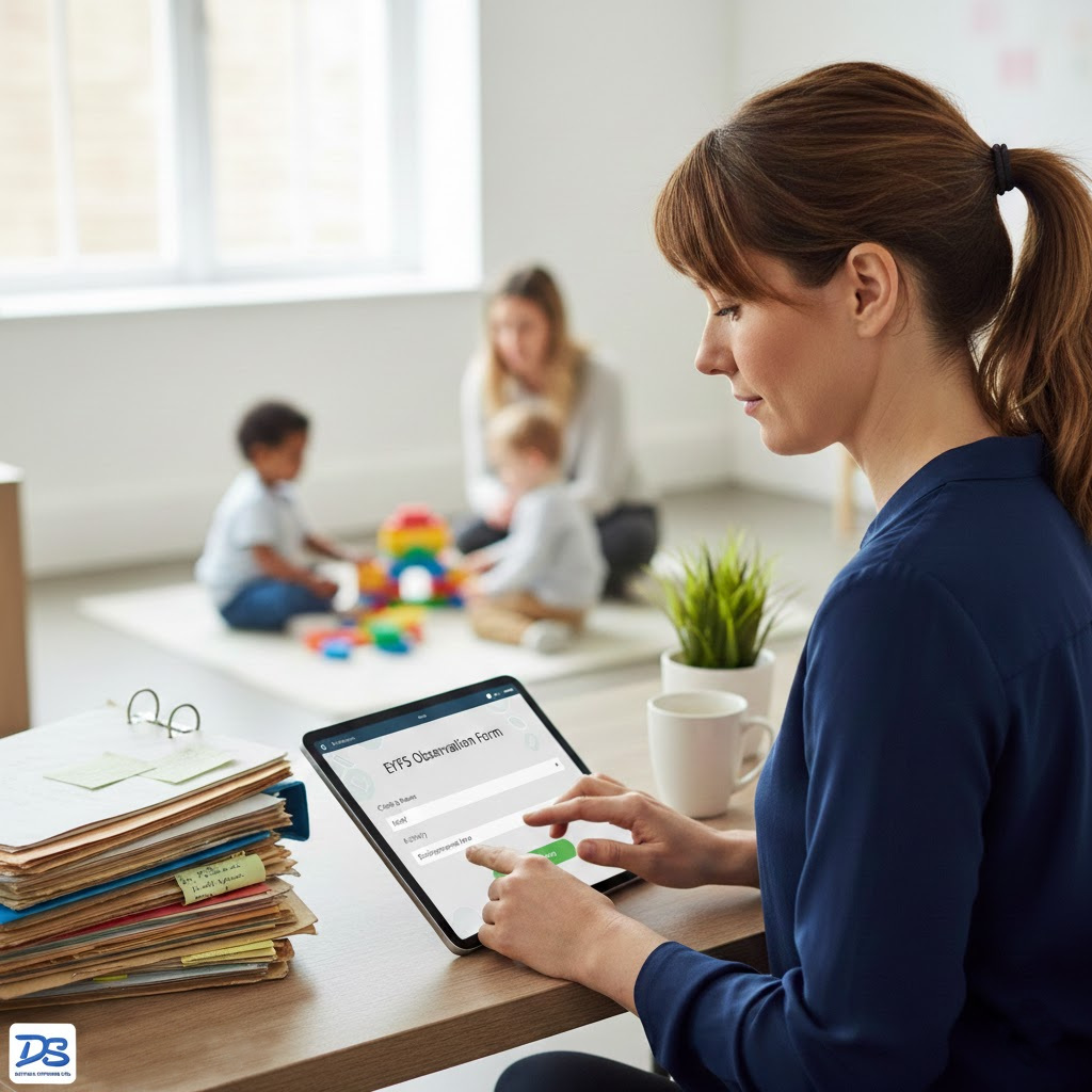 Tablet in work setting